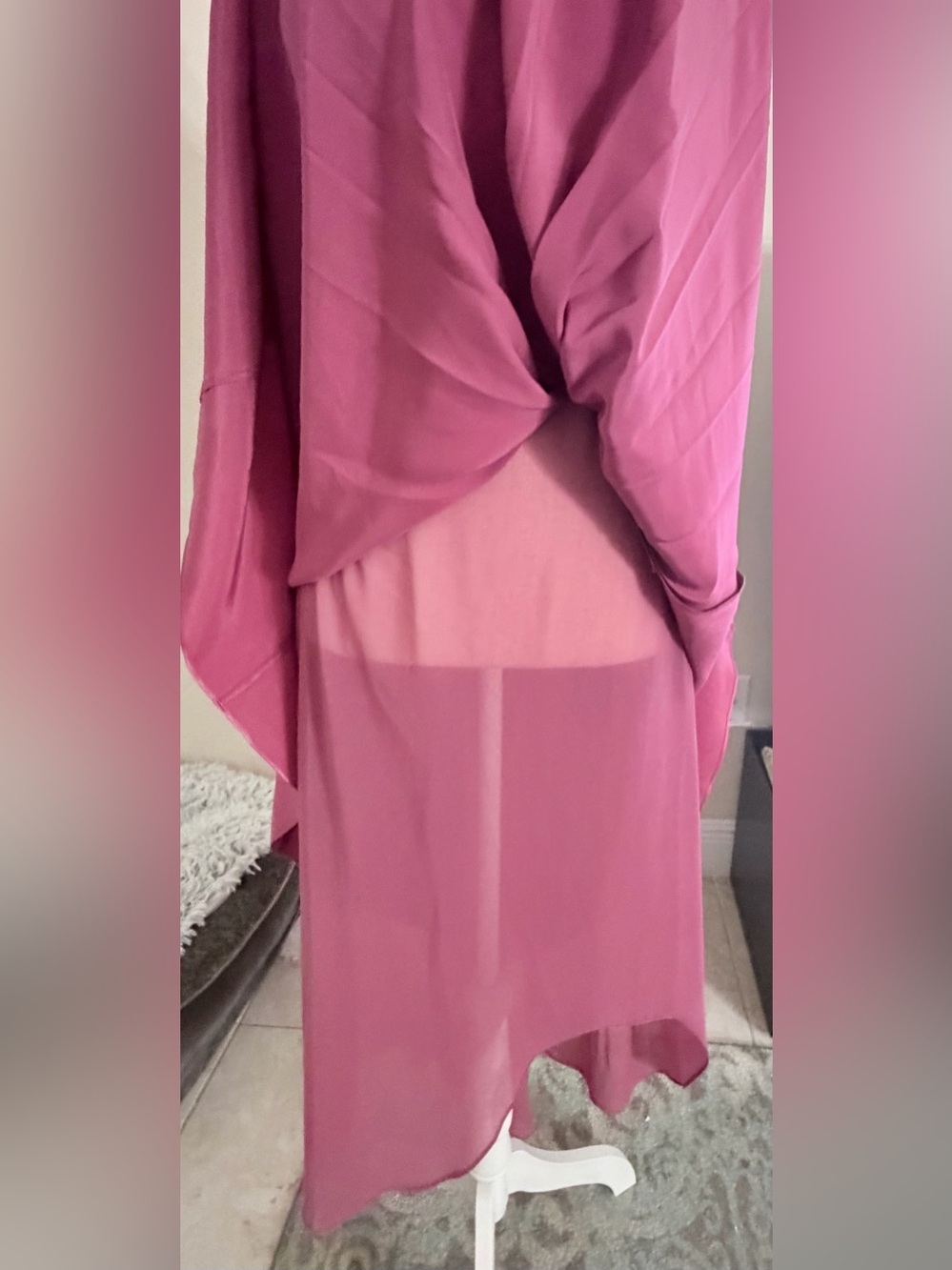 NWT Cinq à Sept Shallot Ruched Satin Gown Dress Size 0 and 4 - Picture 9 of 11